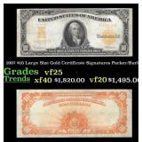 1907 Parker/Burke $10 Large Size Gold Certificate