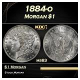 1884-o Morgan Dollar $1 Grades ms63