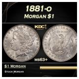 1881-o Morgan Dollar $1 Grades ms63+