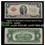 1928G $2 Red Seal United States Note Grades Select