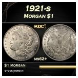 1921-s Morgan Dollar $1 Grades ms62+
