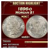 1896-o Morgan Dollar $1 ms63+ USCG