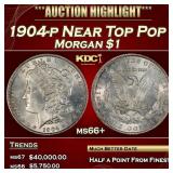 1904-p Morgan Dollar Near Top Pop $1 ms66+ SEGS