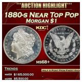 1880-s Morgan Dollar Near Top Pop $1 ms68+ SEGS