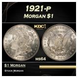 1921-p Morgan Dollar $1 Grades ms64