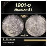 1901-o Morgan Dollar $1 Grades ms63+