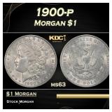 1900-p Morgan Dollar $1 Grades ms63