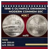 1996-s Olympics Swimming Modern Commem Half Dollar