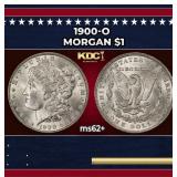 1900-o Morgan Dollar $1 Grades ms62+
