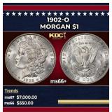 1902-o Morgan Dollar $1 ms66+ SEGS