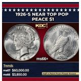 1926-s Peace Dollar Near Top Pop $1 ms66+ SEGS