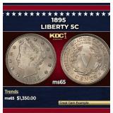 1895 Liberty Nickel 5c ms65 SEGS