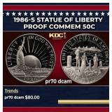 1986-S Statue of Liberty Proof Modern Commem Half