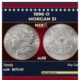 1896-o Morgan Dollar $1 au58 SEGS