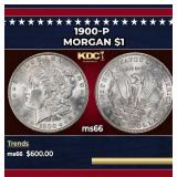 1900-p Morgan Dollar $1 Grades ms66