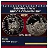 1991-1995-P WWII Proof Modern Commem Half Dollar 5