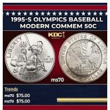 1995-s Olympics Baseball Modern Commem Half Dollar