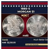 1885-s Morgan Dollar $1 ms65 SEGS