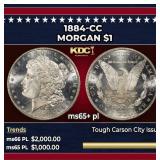 1884-cc Morgan Dollar $1 ms65+ pl SEGS