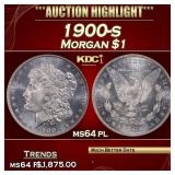 1900-s Morgan Dollar $1 ms64 pl SEGS
