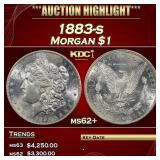 1883-s Morgan Dollar $1 ms62+ USCG