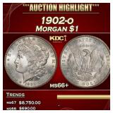 1902-o Morgan Dollar $1 ms66+ SEGS