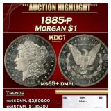 1885-p Morgan Dollar $1 ms65+ dmpl SEGS