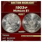 1903-p Morgan Dollar $1 ms66+ SEGS