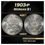 1903-p Morgan Dollar $1 Grades ms64+