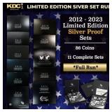 2012-2023 Limited Edition Silver Proof Sets - 86 C