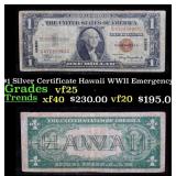1935A $1 Silver Certificate Hawaii WWII Emergency