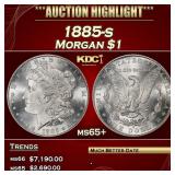 1885-s Morgan Dollar $1 ms65+ SEGS