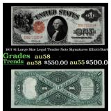1917 Elliott/Burke $1 Large Size Legal Tender Note