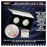 1879 & 1904 First & Last "O" Mint Morgan Dollar Se