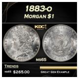 1883-o Morgan Dollar $1 Grades ms65