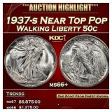 1937-s Walking Liberty Half Dollar Near Top Pop 50