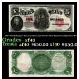 1907 Speelman/White $5 Large Size Legal Tender Not