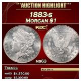 1883-s Morgan Dollar $1 ms63 USCG
