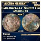 1882-s Morgan Dollar Colorfully Toned TOP POP! $1