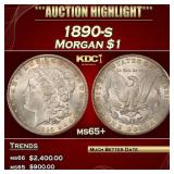 1890-s Morgan Dollar $1 ms65+ SEGS