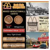 Lincoln Wheat Cent 1c Mixed Roll Orig Brandt McDon