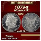 1879-s Morgan Dollar $1 ms67 PL SEGS