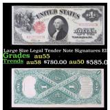 1917 $1 Large Size Legal Tender Note Grades Choice