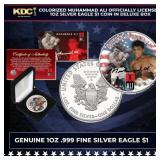 Colorized Muhammad Ali Officially Licensed 1oz Sil