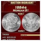 1884-s Morgan Dollar $1 ms62+ USCG