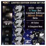 2019-2023 5 Year Set of Limited Edition Silver Pro