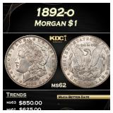 1892-o Morgan Dollar $1 Grades ms62