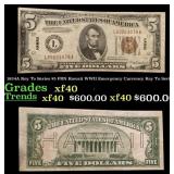 1934A $5 FRN Hawaii WWII Emergency Currency Grades