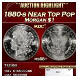 1880-s Morgan Dollar Near Top Pop $1 ms68+ SEGS