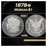 1878-s Morgan Dollar $1 Grades ms62